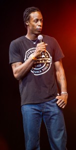 Gaël Monfils durant le Drépaction 2013